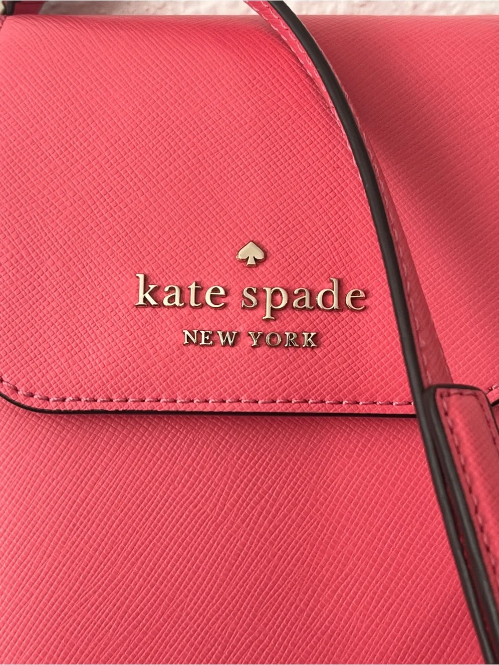 kate spade hot pink leather crossbody phone pouch